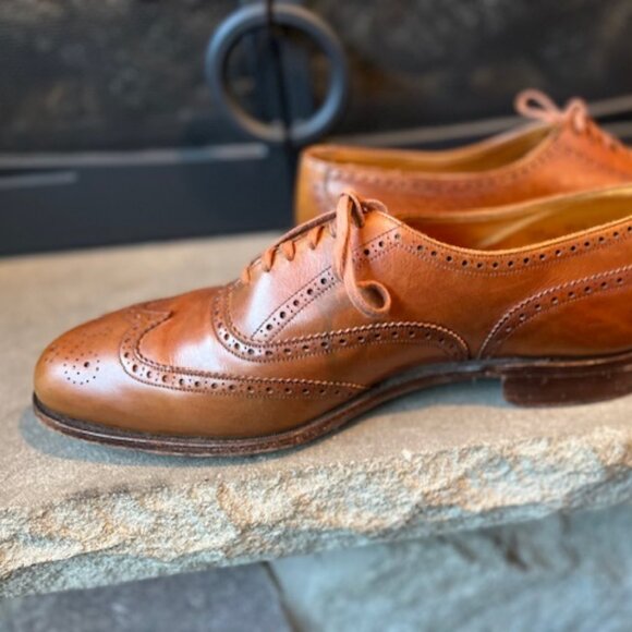 Benchmade in England Cole Haan British Tan Oxford with Broguing main image 2